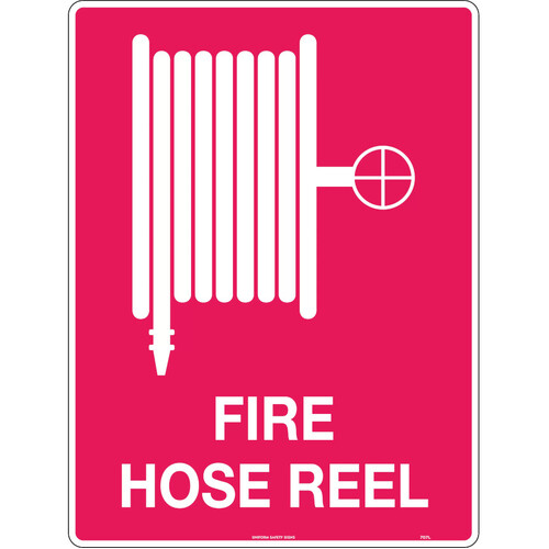 WORKWEAR, SAFETY & CORPORATE CLOTHING SPECIALISTS - 600x400mm - Metal - Fire Hose Reel (with pictogram)