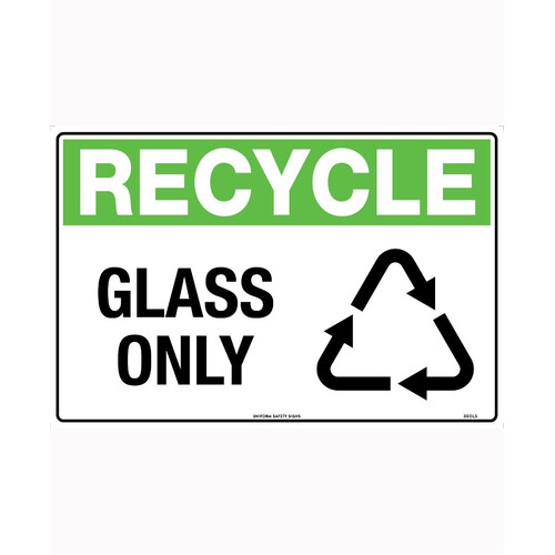 WORKWEAR, SAFETY & CORPORATE CLOTHING SPECIALISTS - 450x300mm - Metal - Recycle Glass Only