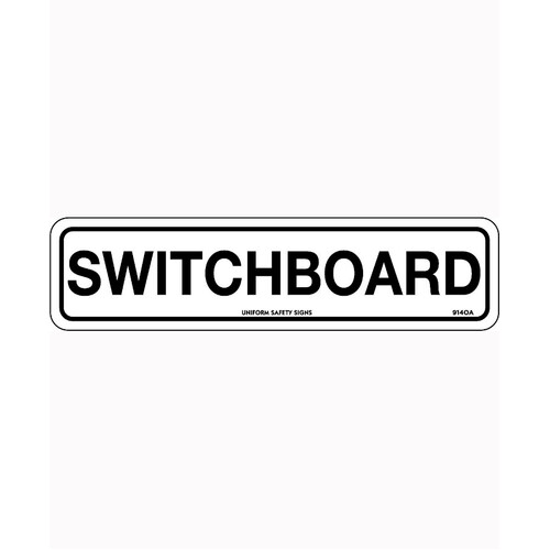 WORKWEAR, SAFETY & CORPORATE CLOTHING SPECIALISTS 200x50mm - Self Adhesive - Packet of 4 - Switchboard