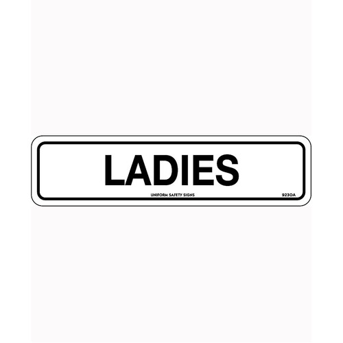 WORKWEAR, SAFETY & CORPORATE CLOTHING SPECIALISTS - 300x100mm - Self Adhesive - Ladies