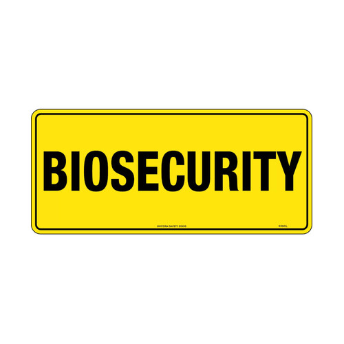 WORKWEAR, SAFETY & CORPORATE CLOTHING SPECIALISTS - 450x200mm - Metal - Biosecurity