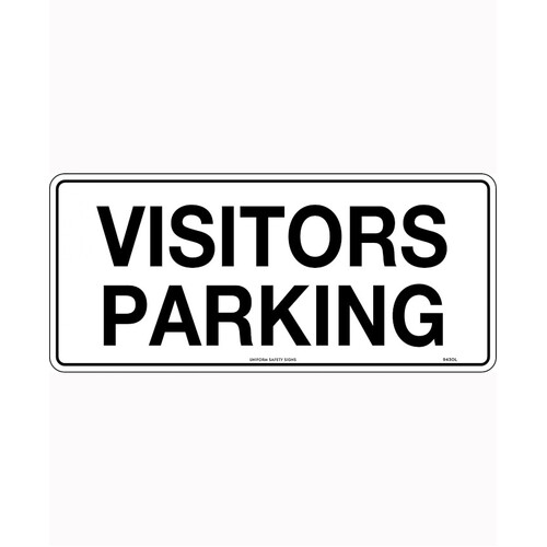 WORKWEAR, SAFETY & CORPORATE CLOTHING SPECIALISTS - 450x200mm - Metal - Visitors Parking