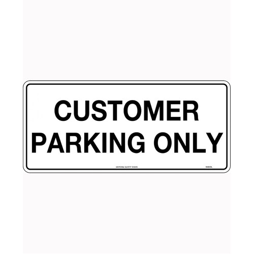 WORKWEAR, SAFETY & CORPORATE CLOTHING SPECIALISTS - 450x200mm - Metal - Customer Parking Only