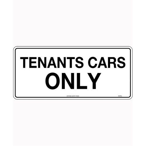 WORKWEAR, SAFETY & CORPORATE CLOTHING SPECIALISTS - 450x200mm - Poly - Tenants Cars Only