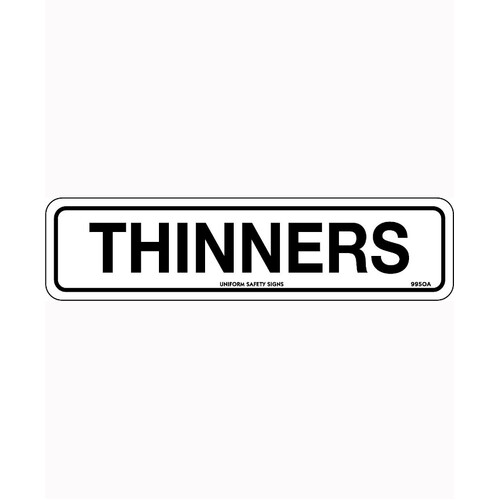 WORKWEAR, SAFETY & CORPORATE CLOTHING SPECIALISTS - 200x50mm - Self Adhesive - Packet of 4 - Thinners