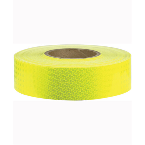 WORKWEAR, SAFETY & CORPORATE CLOTHING SPECIALISTS 50mm x 3mtr - Class 1 3M Reflective Tape - Lime Green