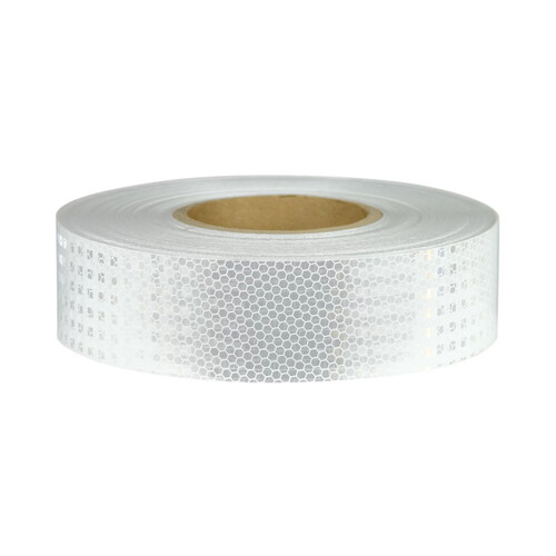 WORKWEAR, SAFETY & CORPORATE CLOTHING SPECIALISTS - 50mm x 45.7mtr - Class 1 Reflective Tape - White