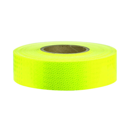 WORKWEAR, SAFETY & CORPORATE CLOTHING SPECIALISTS - 100mm x 45.7mtr - Class 1 AVERY Reflective Tape - Lime Green
