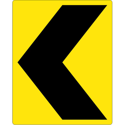 WORKWEAR, SAFETY & CORPORATE CLOTHING SPECIALISTS - 750x900mm - Aluminium - Class 1 Reflective - Chevron Hazard Marker