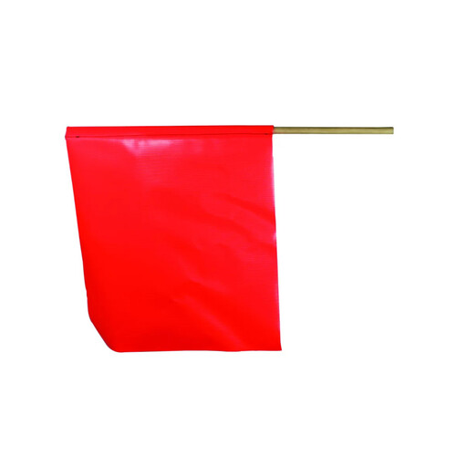 WORKWEAR, SAFETY & CORPORATE CLOTHING SPECIALISTS - 450x450mm - Fluoro Flag on Dowel