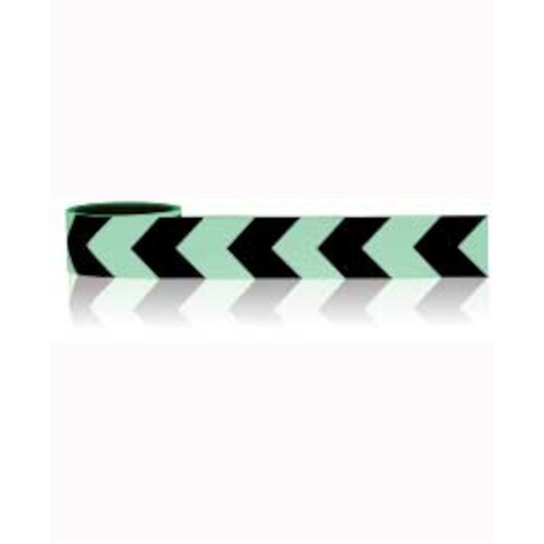 WORKWEAR, SAFETY & CORPORATE CLOTHING SPECIALISTS - 50mm x 5m Luminous Tape - Chevron