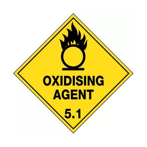 WORKWEAR, SAFETY & CORPORATE CLOTHING SPECIALISTS - 100x100mm - Self Adhesive - Pkt of 6 - Oxidising Agent 5.1