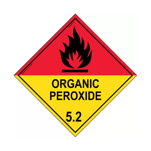 WORKWEAR, SAFETY & CORPORATE CLOTHING SPECIALISTS - 100x100mm - Self Adhesive - Pkt of 6 - Organic Peroxide 5.2