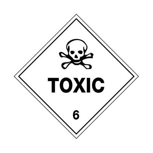 WORKWEAR, SAFETY & CORPORATE CLOTHING SPECIALISTS - 100x100mm - Self Adhesive - Pkt of 6 - Toxic 6