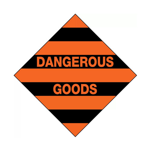 WORKWEAR, SAFETY & CORPORATE CLOTHING SPECIALISTS - 100x100mm - Self Adhesive - Roll of 250 - Dangerous Goods