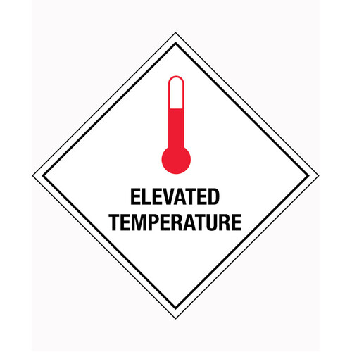 WORKWEAR, SAFETY & CORPORATE CLOTHING SPECIALISTS - 100x100mm - Self Adhesive - Pkt of 6 - Elevated Temperature