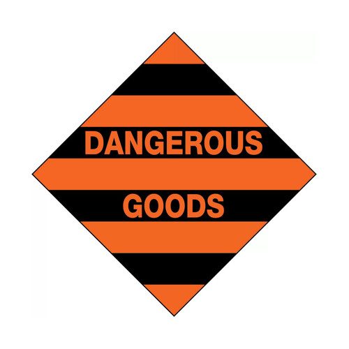 WORKWEAR, SAFETY & CORPORATE CLOTHING SPECIALISTS - 50x50mm - Self Adhesive - Sheet of 12 - Dangerous Goods