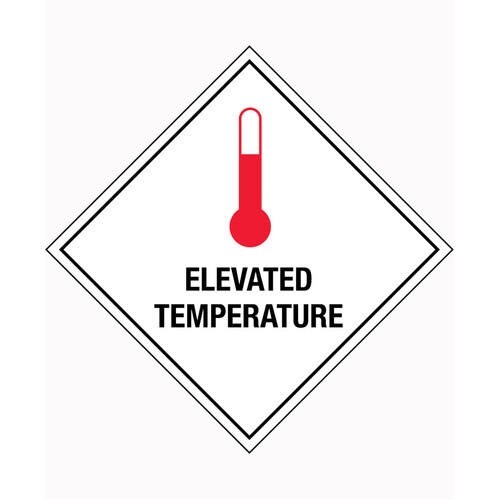 WORKWEAR, SAFETY & CORPORATE CLOTHING SPECIALISTS - 50x50mm - Self Adhesive - Sheet of 12 - Elevated Temperature