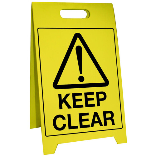 WORKWEAR, SAFETY & CORPORATE CLOTHING SPECIALISTS - 500x300mm - Corflute Sign Stands - Keep Clear