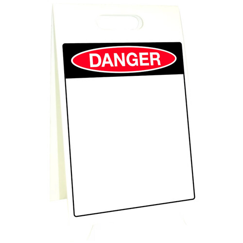 WORKWEAR, SAFETY & CORPORATE CLOTHING SPECIALISTS - 500x300mm - Corflute Sign Stands - Danger Blank