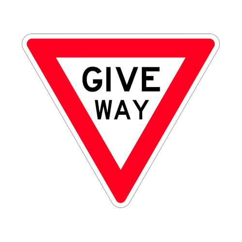 WORKWEAR, SAFETY & CORPORATE CLOTHING SPECIALISTS - 750mm Triangle - Aluminium, Class 1 - Give Way