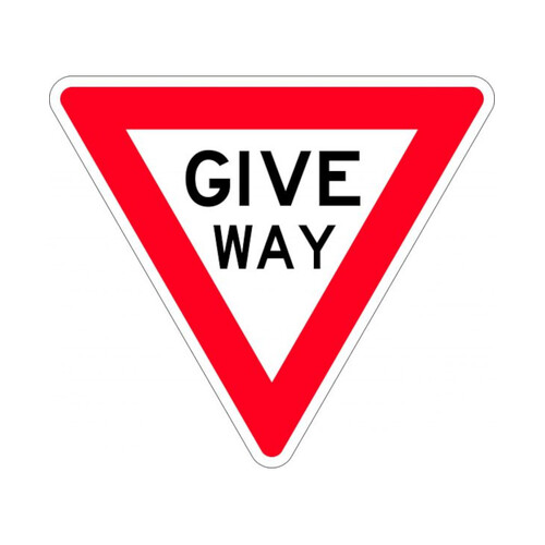 WORKWEAR, SAFETY & CORPORATE CLOTHING SPECIALISTS - 1200mm Triangle - Aluminium, Class 1 - Give Way (Braced x3)