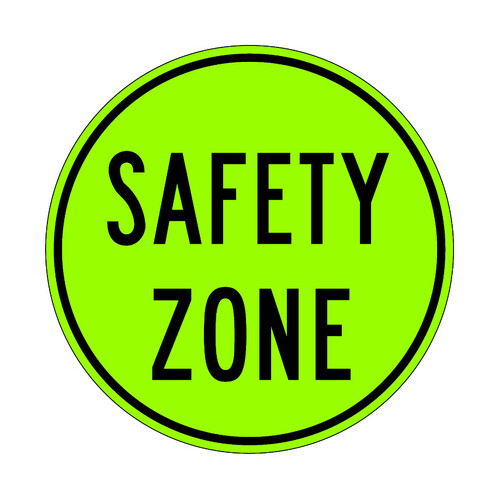 WORKWEAR, SAFETY & CORPORATE CLOTHING SPECIALISTS - 450mm Diam - Class 1 - Aluminium - Safety Zone