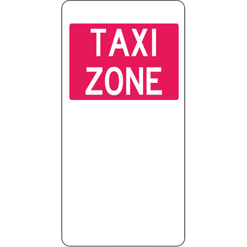 WORKWEAR, SAFETY & CORPORATE CLOTHING SPECIALISTS - 225x450mm - Aluminium - Taxi Zone