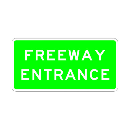 WORKWEAR, SAFETY & CORPORATE CLOTHING SPECIALISTS - 1200x600mm - Class 1 - Aluminium - Freeway Entrance