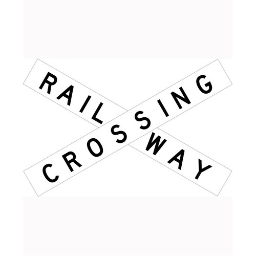 WORKWEAR, SAFETY & CORPORATE CLOTHING SPECIALISTS - 1350x178mm - Class 1 - Aluminium - Railway Crossing Positions (Each Crossarm)