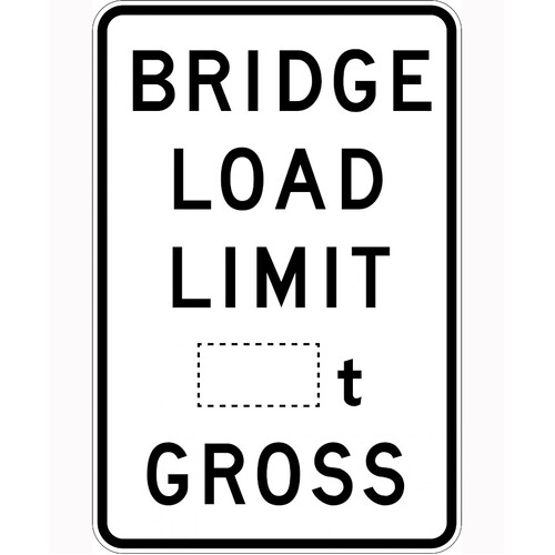 WORKWEAR, SAFETY & CORPORATE CLOTHING SPECIALISTS - 600x900mm - Class 1 - Aluminium - Bridge Load limit ___t Gross