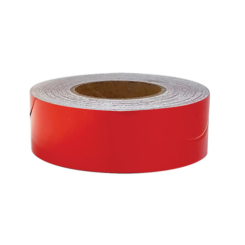 WORKWEAR, SAFETY & CORPORATE CLOTHING SPECIALISTS - 50mm x 5mtr - Class 2 Reflective Tape - Red