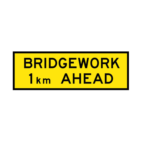 WORKWEAR, SAFETY & CORPORATE CLOTHING SPECIALISTS - 1800x600mm - Boxed Edge - Cl.1 - Bridgework __ km Ahead