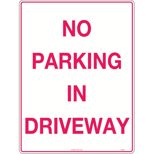 WORKWEAR, SAFETY & CORPORATE CLOTHING SPECIALISTS - 600x400mm - Metal - No Parking In Driveway