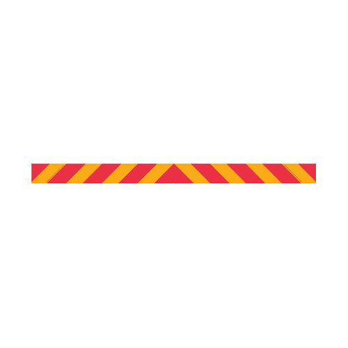 WORKWEAR, SAFETY & CORPORATE CLOTHING SPECIALISTS - 1800x200mm - Self Adhesive - Cl.2 - 1 piece - Candy Stripes