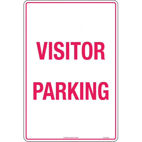 WORKWEAR, SAFETY & CORPORATE CLOTHING SPECIALISTS - 600x400mm - Poly - Visitor Parking