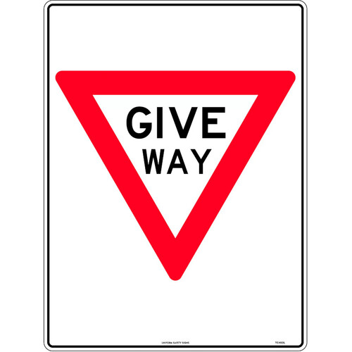 WORKWEAR, SAFETY & CORPORATE CLOTHING SPECIALISTS - 600x400mm - Metal - Portrait - Give Way Triangle