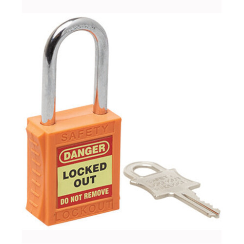 WORKWEAR, SAFETY & CORPORATE CLOTHING SPECIALISTS - 42mm Premium Orange Safety Lockout