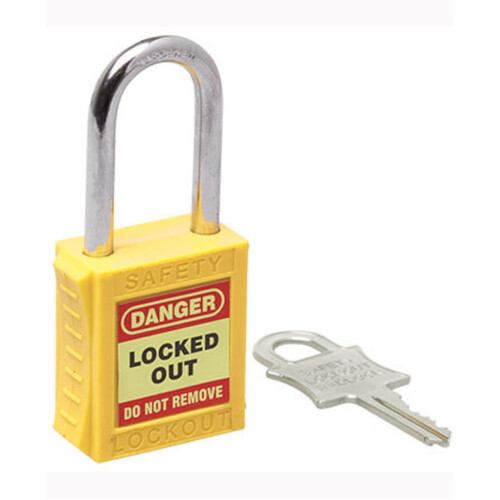 WORKWEAR, SAFETY & CORPORATE CLOTHING SPECIALISTS 42mm Premium Yellow Safety Lockout