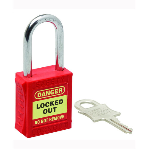 WORKWEAR, SAFETY & CORPORATE CLOTHING SPECIALISTS - 75mm Premium Red Safety Lockout