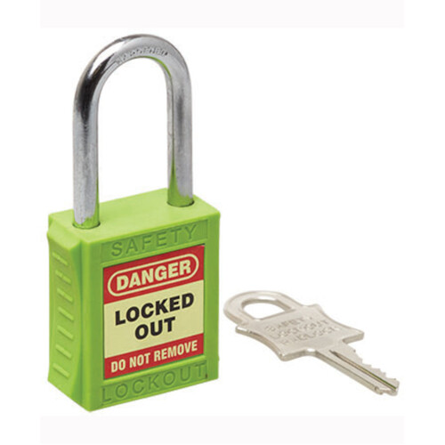 WORKWEAR, SAFETY & CORPORATE CLOTHING SPECIALISTS - 75mm Premium Green Safety Lockout