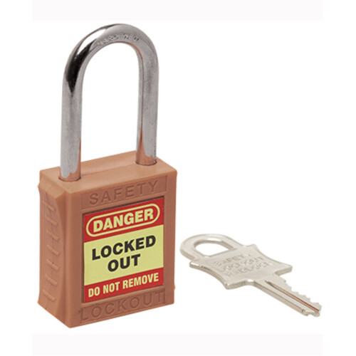 WORKWEAR, SAFETY & CORPORATE CLOTHING SPECIALISTS - 42mm Premium Brown Safety Lockout