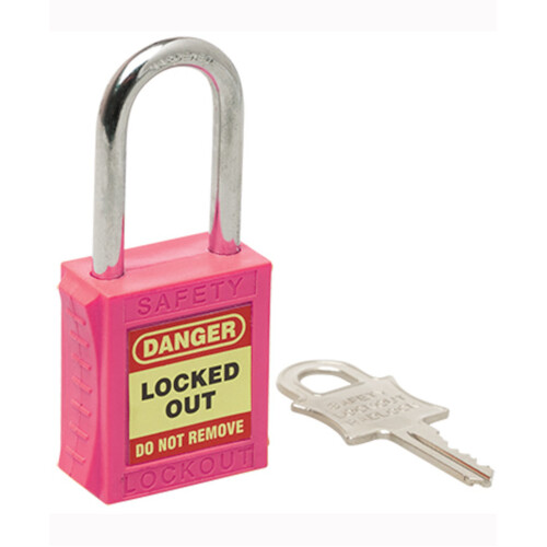 WORKWEAR, SAFETY & CORPORATE CLOTHING SPECIALISTS 42mm Premium Pink Safety Lockout