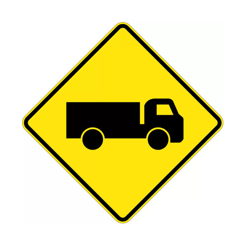 WORKWEAR, SAFETY & CORPORATE CLOTHING SPECIALISTS - 600x600mm - Aluminium - Class 1 - Trucks Symbol