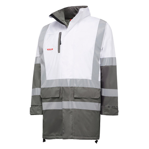 WORKWEAR, SAFETY & CORPORATE CLOTHING SPECIALISTS Foundations - Biomotion Infrastructure Two Tone Jacket With H Front X Back Tape