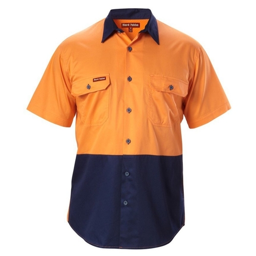 WORKWEAR, SAFETY & CORPORATE CLOTHING SPECIALISTS Koolgear - Hi-Vis Two Tone Ventilated Shirt Short Sleeve