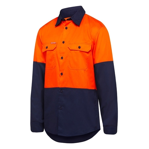 WORKWEAR, SAFETY & CORPORATE CLOTHING SPECIALISTS Core - Shirt Long Sleeve 2 Tone Vented